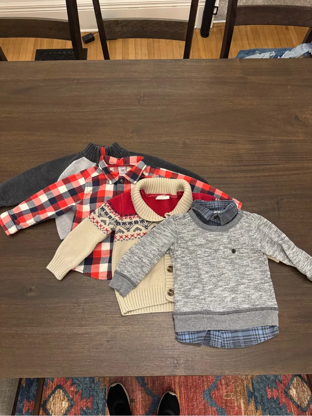 18M 4 Top Set Long Sleeve + Sweaters
